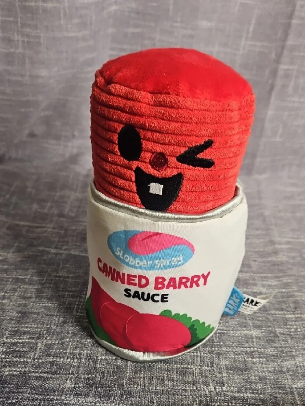 BARK Canned Barry Sauce Plush Dog Toy